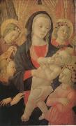 Master of The Castello Nativity The Virgin and Child Surrounded by Four Angels (mk05) oil painting picture wholesale